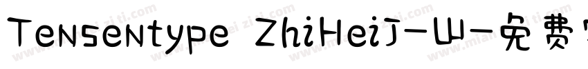 Tensentype ZhiHeiJ-W字体转换